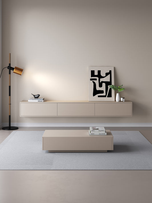 TV meubel 240cm - URBAN Exclusive Collection - Japandi Beige