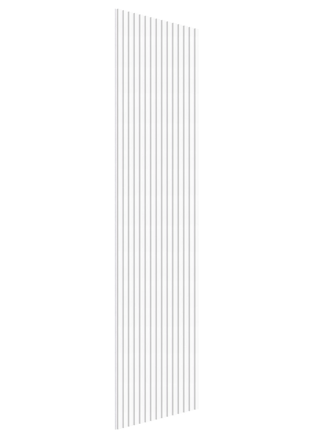 Akoestische wandpanelen - 280 x 60 cm - Wit Eiken met wit vilt - Lattenwand - Akupanel