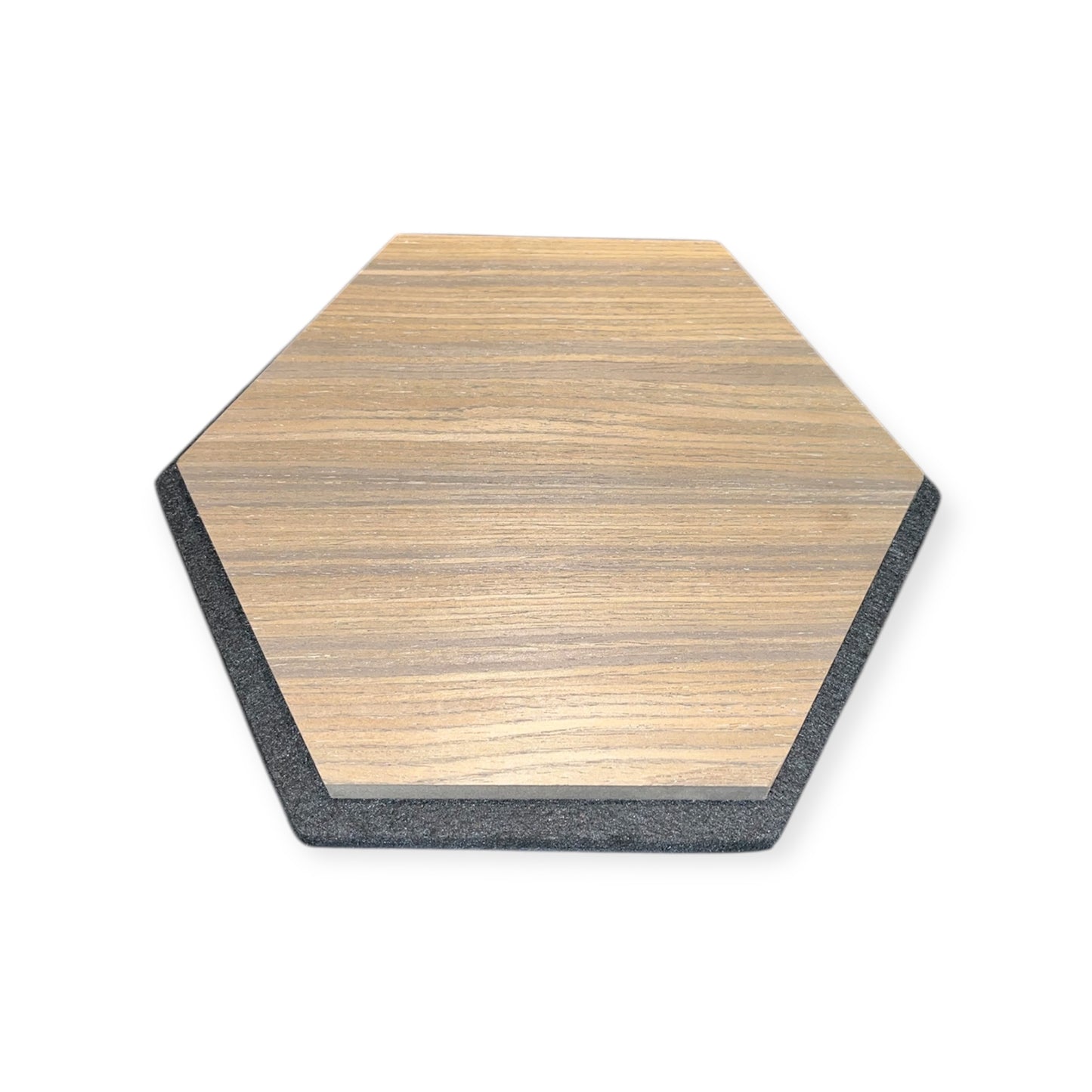 Hexagon Sample - Akoestische wandpanelen – Sample Gerookt eiken