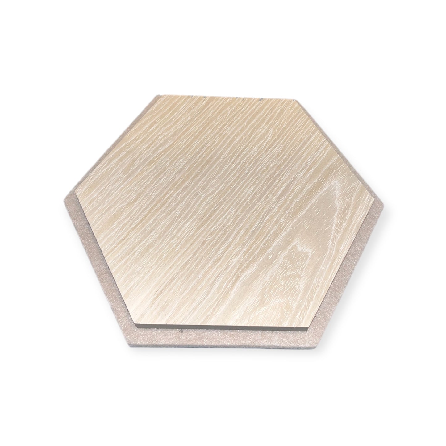 Hexagon Sample - Akoestische wandpanelen – Sample Japandi beige eiken