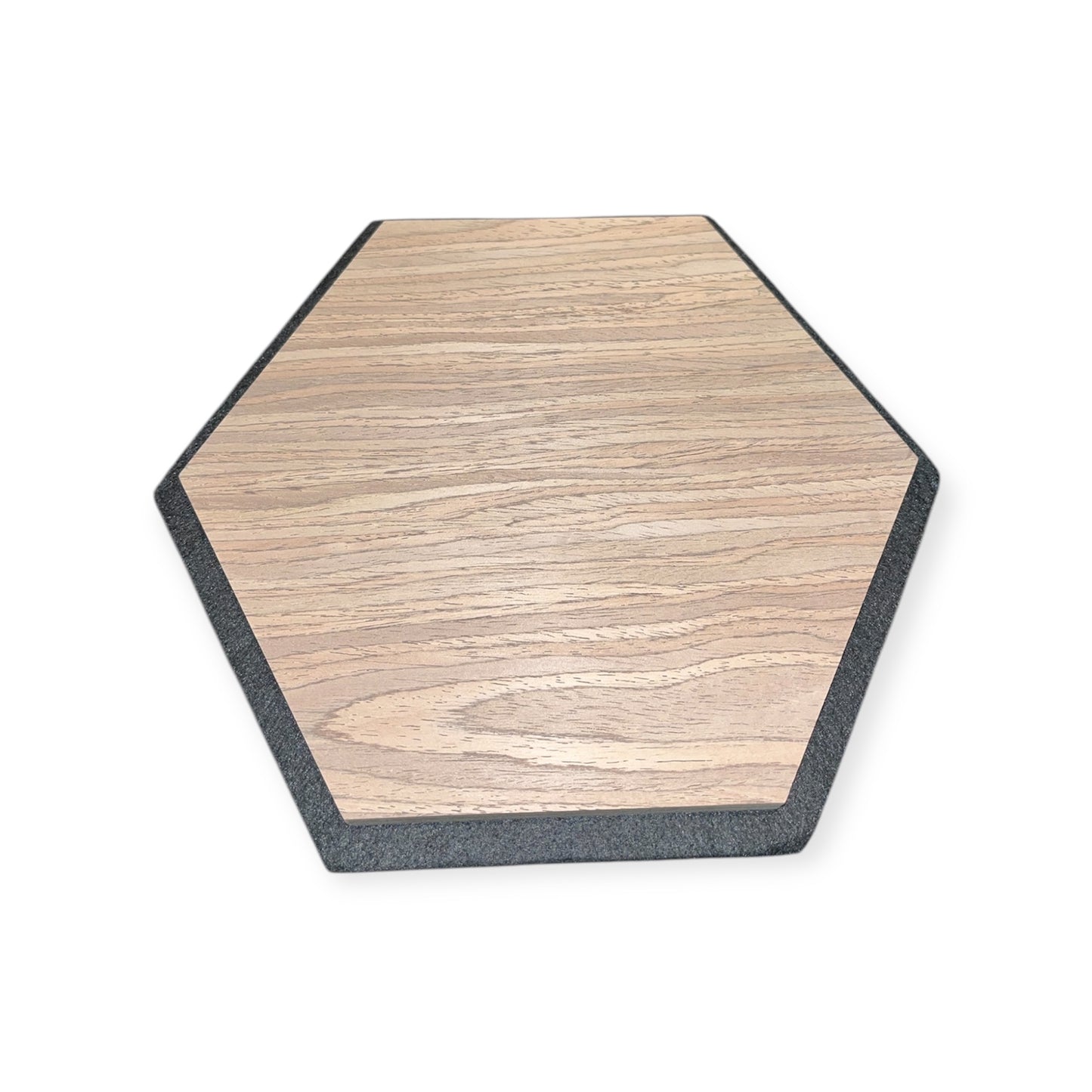 Hexagon Sample - Akoestische wandpanelen – Sample Walnoot eiken