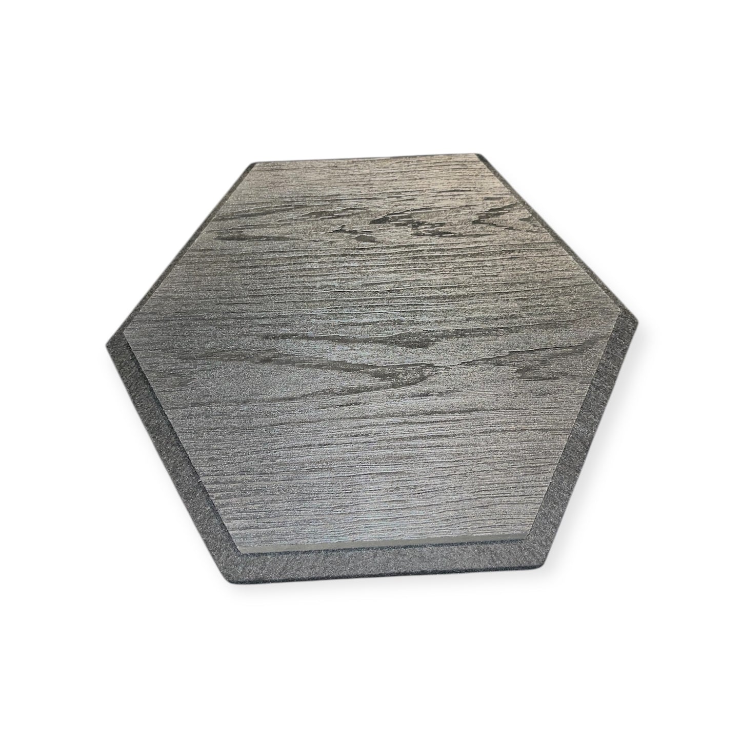 Hexagon Sample - Akoestische wandpanelen – Sample Zwart eiken