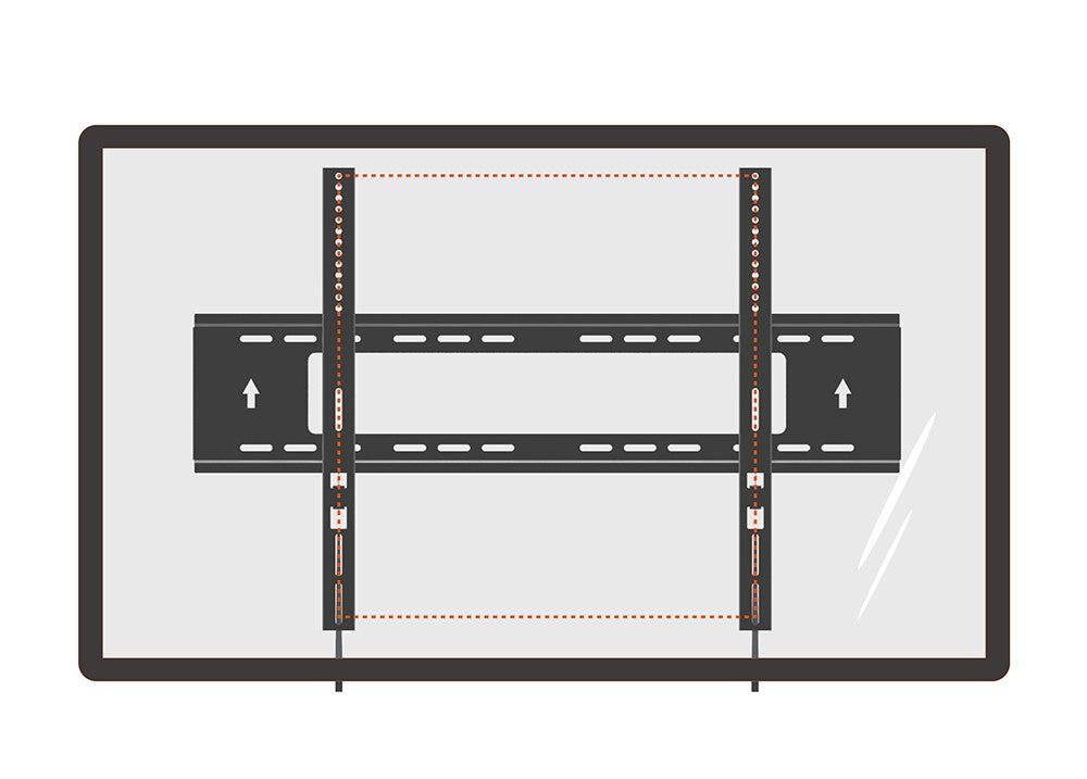 Platte TV Beugel voor TV's tot 100 inch