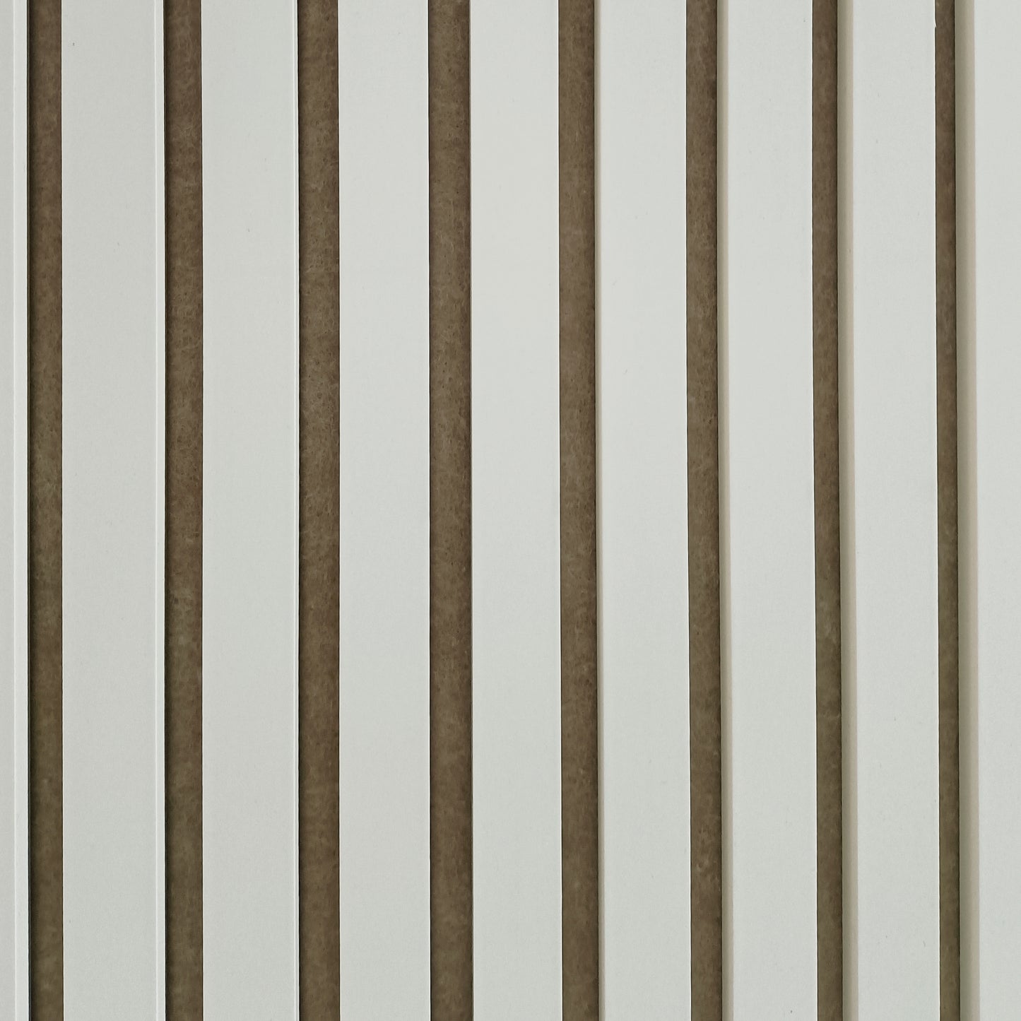 Akoestische wandpanelen - 280 x 60 cm - Beige mat met beige vilt - Lattenwand - Akupanel