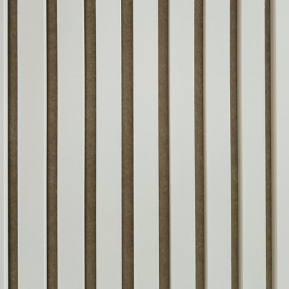 Akoestische wandpanelen - 280 x 60 cm - Beige mat met beige vilt - Lattenwand - Akupanel