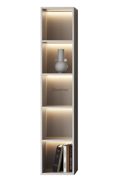 Chic Elegante Vakkenkast met LED – Japandi Beige – 200x40x40 cm