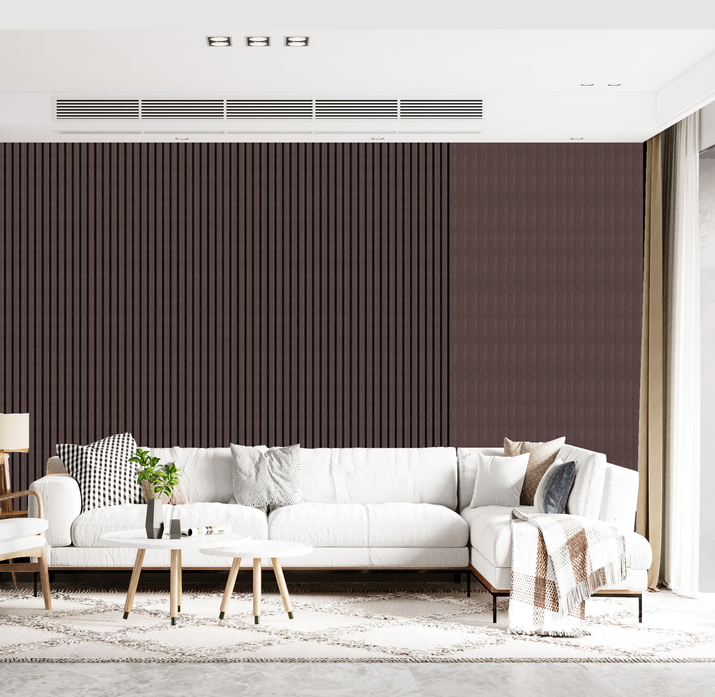 Decor Paneel – Gerookt Eiken – Akoestisch Wandpaneel – 280 x 60 cm