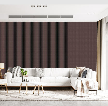 Decor Paneel – Gerookt Eiken – Akoestisch Wandpaneel – 280 x 60 cm