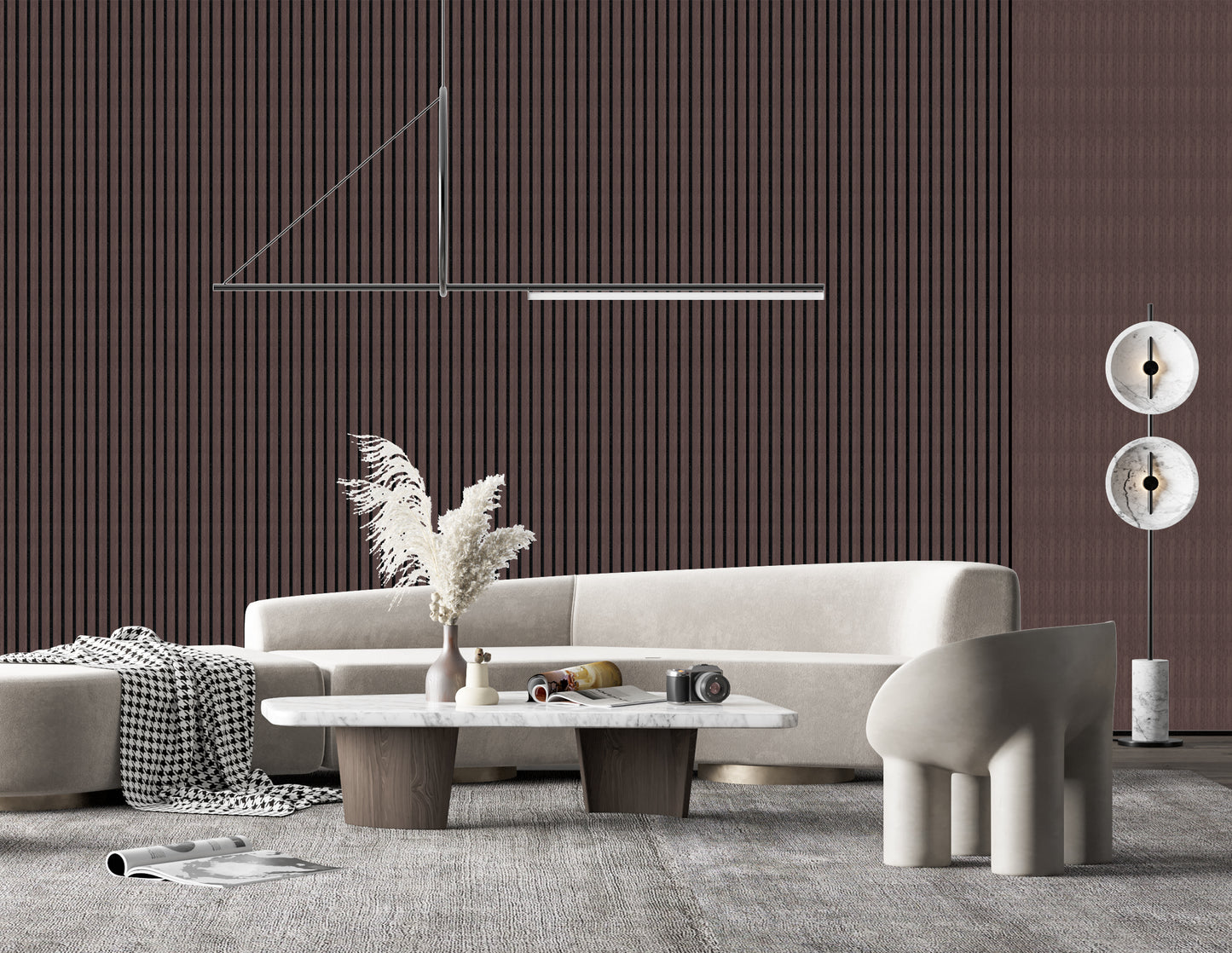 Decor Paneel – Gerookt Eiken – Akoestisch Wandpaneel – 280 x 60 cm