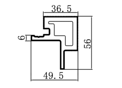 Hoekprofiel Buitenhoek – Composiet Gevelbekleding – Grijs Eiken – 290 cm