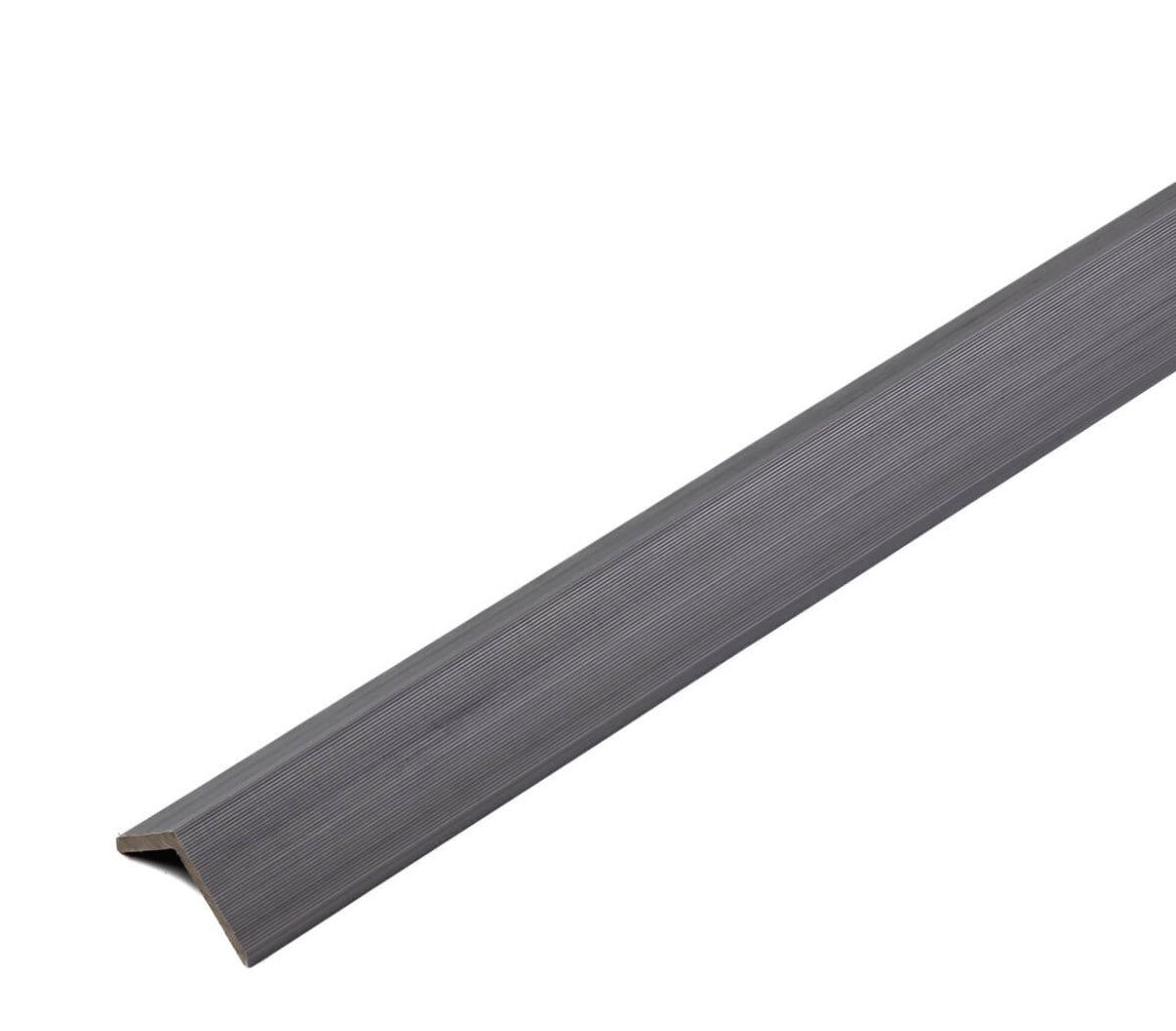 Afwerkprofiel Buitenhoek – Composiet Gevelbekleding – Grijs Eiken – 290 cm