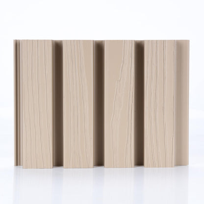 Composiet Gevelbekleding – Japandi Beige – 3D Nerf – 290 x 22 cm