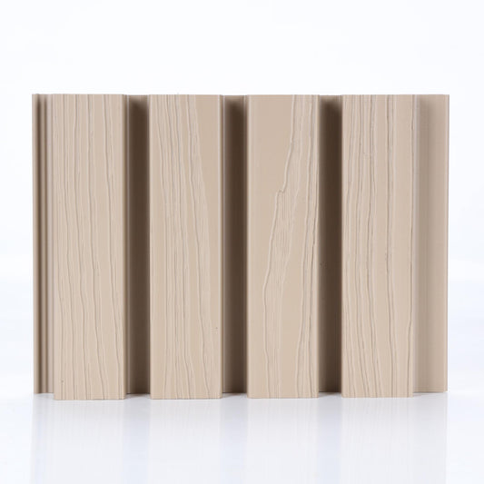 Composiet Gevelbekleding – Japandi Beige – 3D Nerf – 290 x 22 cm