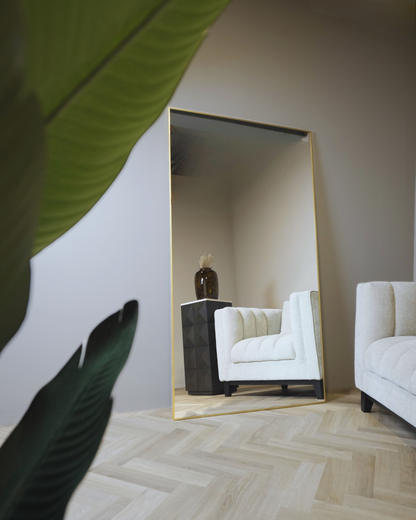 Rechthoekige spiegel Lys – Goud/Brons 180x100 cm | Luxe staand & hangend design