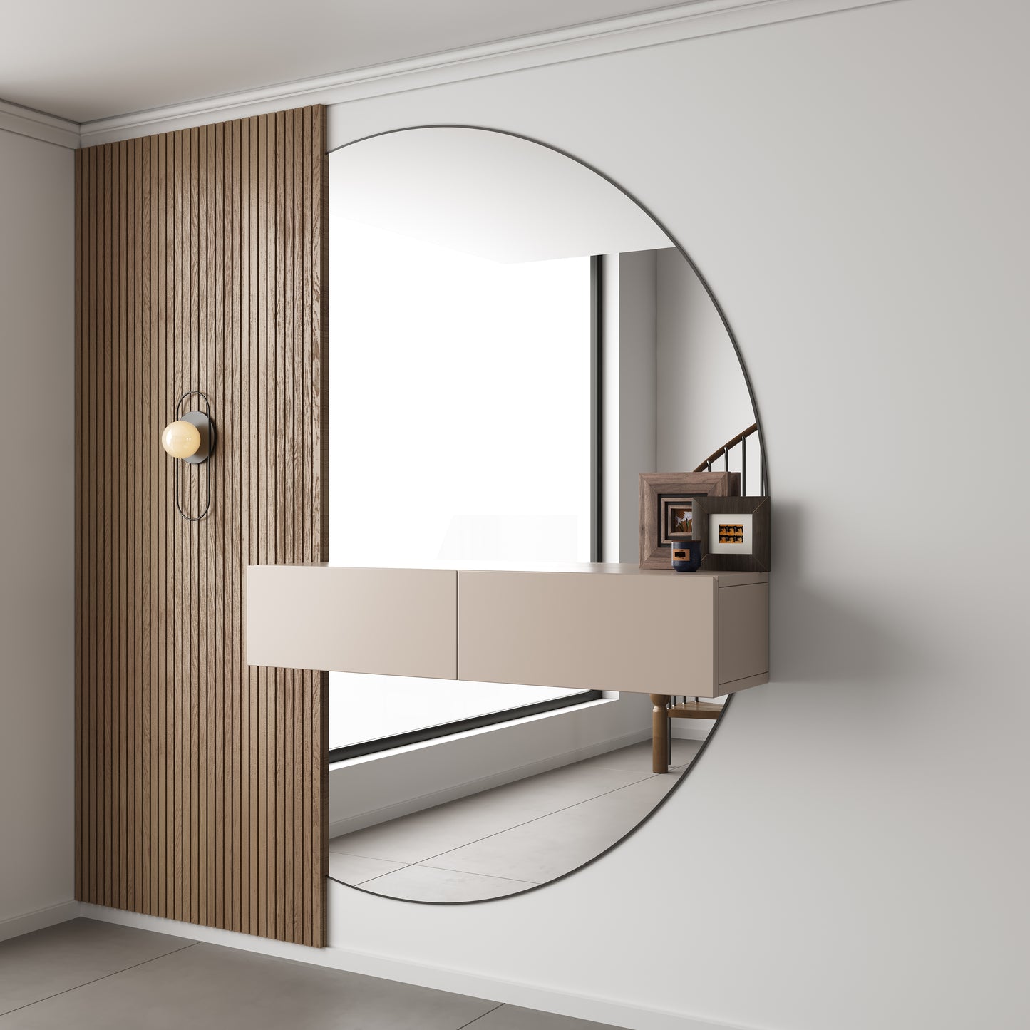 Chic Gangkast 100x26x20 cm – Softclose – Japandi Beige