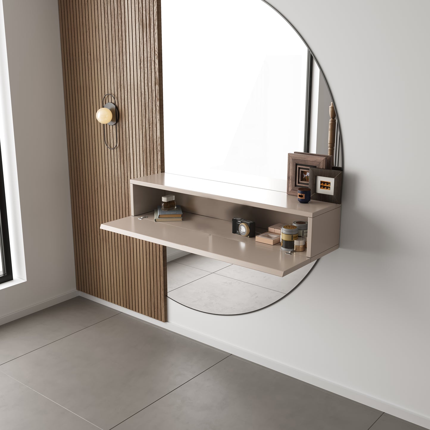 Chic Gangkast 60x26x20 cm – Softclose – Japandi Beige