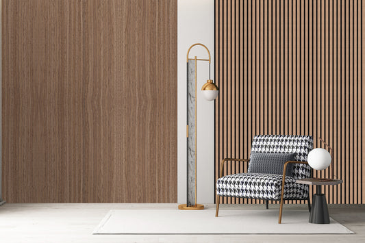 Decor Paneel – Walnoot Eiken – Akoestisch Wandpaneel – 280 x 60 cm