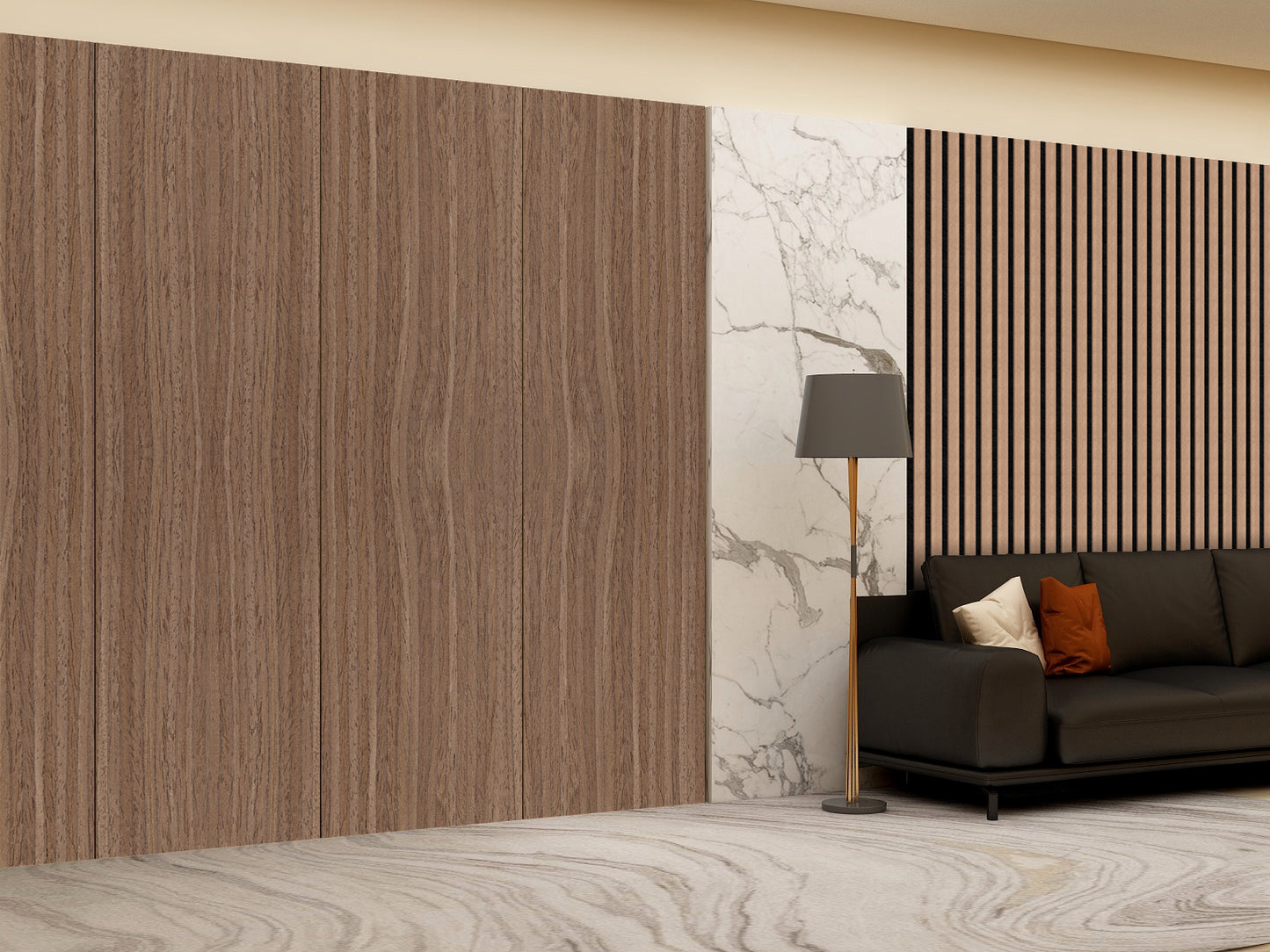 Decor Paneel – Walnoot Eiken – Akoestisch Wandpaneel – 280 x 60 cm