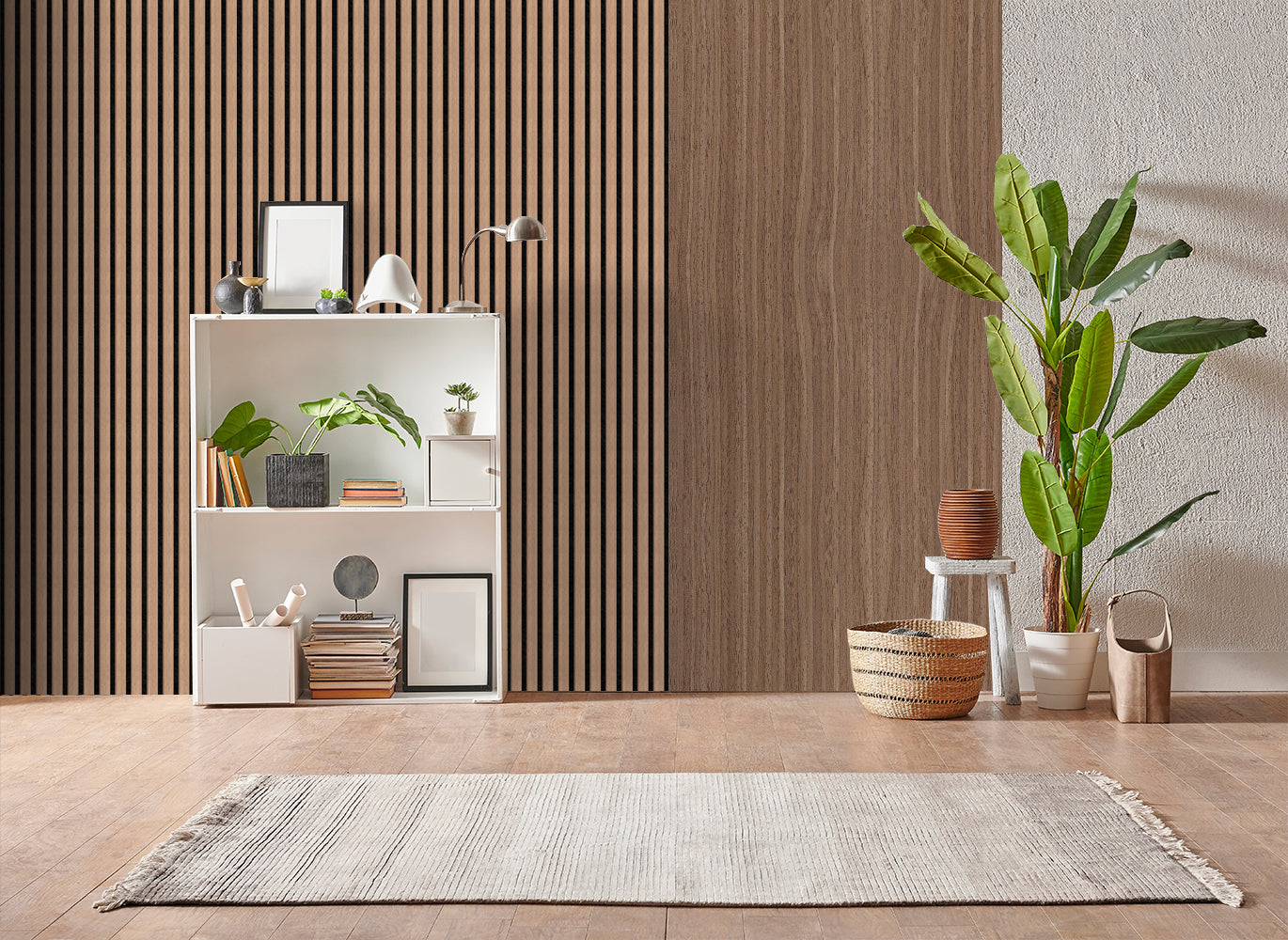 Decor Paneel – Walnoot Eiken – Akoestisch Wandpaneel – 280 x 60 cm