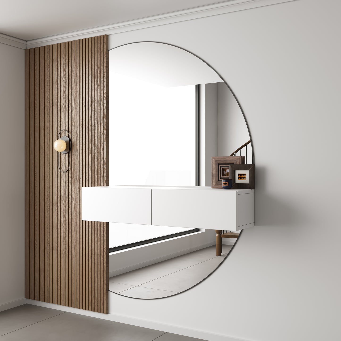 Chic Gangkast 100x26x20 cm – Softclose – Wit Mat