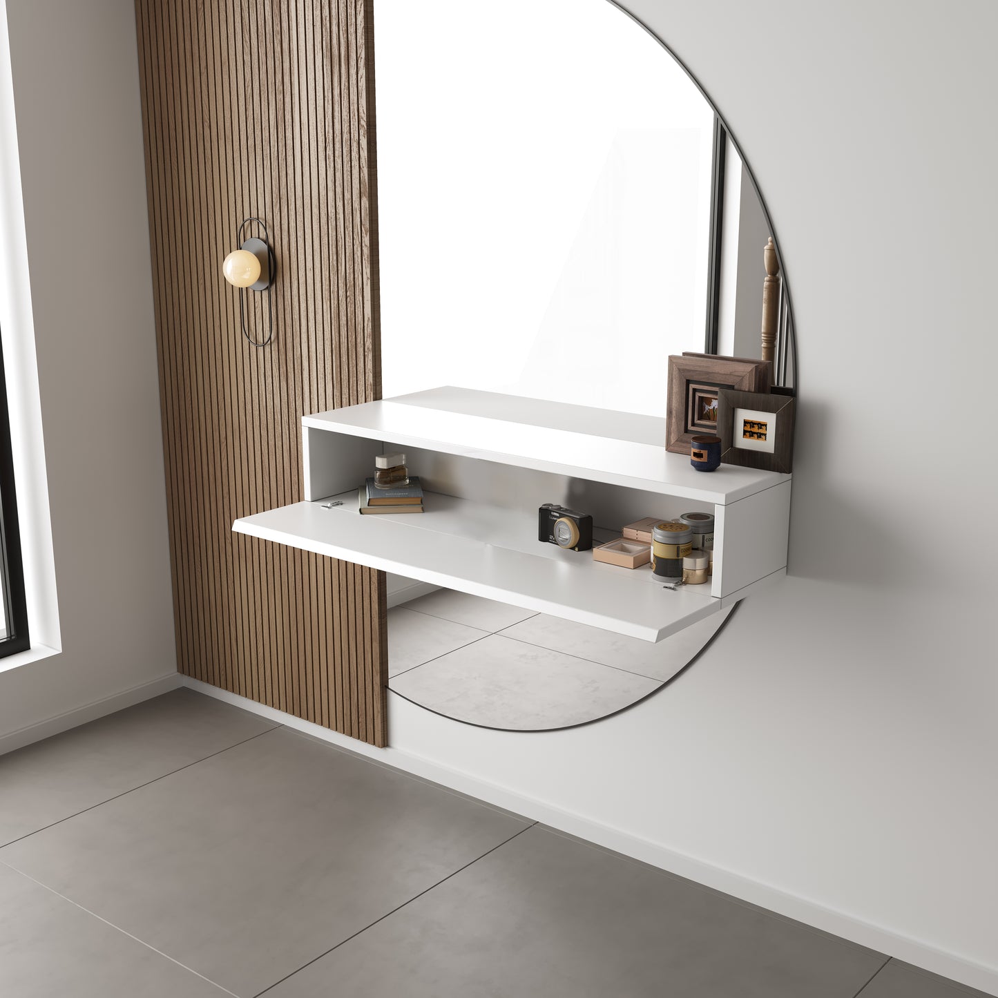 Chic Gangkast 60x26x20 cm – Softclose – Wit Mat