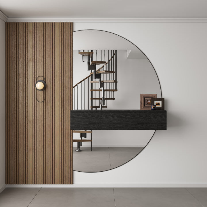 Chic Gangkast 60x26x20 cm – Softclose – Zwart Eiken